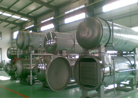 الصين معوجة معقم آلة الأوتوكلاف تداول المياه خط أنابيب للأغذية الصناعية التطبيقية المزود
